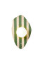 Espe Green Striped Travertine Marble Opal Glass Globe Wall Sconce G9 Bulb Included Modern Lamp with Button Switch - 4