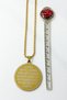 Gold Color Ayetel Kürsi and Four Kul Written Prayer Spiritual Spiral Chain Design Stainless Steel Necklace - 3
