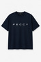 Black Women's and Men's Printed Oversized Set with Shorts - 4