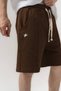 Icon Minimal Embroidery Detailed Elastic Waist Shorts - 2