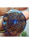 Copper Mandala Apatite - Steel Chain Orgonite Necklace (Handmade Designer Products)