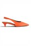 Harmony Genuine Leather Open-Back Heeled Shoes - 5