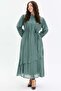Long dress with belt detail and ruffles - 5