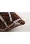 Coffee Geometric Patterned Decorative Throw Pillow Cover Chenille Modern Design - 6