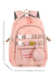 Waddell Imported Quality Luxury Primary School Middle School Bag 26906 Imported Bag with Wallet Gift and Colored Accessories - 3