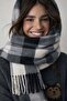 Women's Premium Patterned Tasseled Boucle Knitwear Scarf Shawl