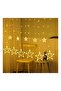 LED Star Shaped Indoor Outdoor Decorative Hanging Lights White 4x0.6+1meter - 5