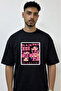 Blackpink Kpop_3 Design Printed Oversize Black T-Shirt