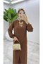 Women's Hijab Brown Ahum Set - 3