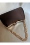 Women's Special Design Invitation Evening Dress Portfolio Bag with Stone Chain - 4