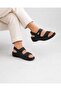 Black Heel Spur Gel Sole Orthopedic Daily Women's Sandals - 5
