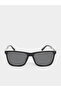 Solid Square Frame Sunglasses - 3