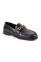 Women's Loafer Shoes Shiny Crocodile Patterned Rose Figured Metal Buckle Stylish Office Comfortable Tpu Sole 85.K012