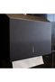 Stainless Steel Z Fold Towel Dispenser Matte Black Surface, 200 Paper Towel Holder, Paper Towel Rack with Key - 2