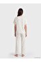 Crew Neck Polka Dot Women's Pajama Set (S6) - 4