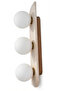 Tor Trio Travertine Marble Opal Glass Triple Wall Sconce G9 Bulb Included Modern Lamp - 6