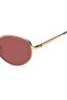 UV Protected Sunglasses Rose Gold Frame Burgundy Mirror Lens 55mm - TH-2219/S-000 - 4