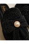Women's Orthopedic Sole Knitwear Bowknot Home Dowry Gift Outdoor Slippers - 3