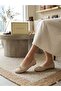 Women's Polka Dot Bow and Rubber Detailed Casual Comfortable Ballerinas - 2