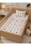 Heart Patterned 100% Cotton Muslin Baby Duvet Cover Set 80X120 cm