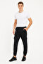 Men's Black Jogger Sweatpants Comfortable Fit, Pack of Cargo Pocket , Elasticated Legs, Casual Sports Trousers - Black - 4