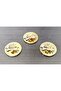 3 Pieces Small Elysia & Timeless Bowl Covers Suitable for 8.5 cm Mouth Diameter - Gold - 2