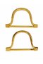 Bamboo Look Plastic Bag Handle 2 Pieces Beige - Wood Patterned Plastic Bag Handle - DIY Handmade Bag Handle