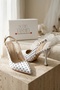 Voli White Polka Dot Side Buckle (8 cm) Pointed Toe Heeled Shoes - 6