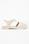 Beige Tulle Poly Sole Sandals Women's Shoes Lily - 3