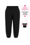 Plus Size Elastic Waist Lace-Up Pocketed Mom Knitted Women's Trousers - 2