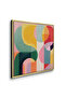 Vibrant Modern Shape Geometric Wall Art | Framed Canvas Print | Luxury Modern Decor for Living Room, Bedroom, Office & Gift - 3