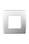 TEM Soft 2-module device frame, silver