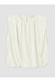 بلوزة NEVAVM ذات ياقة بيضاوية وتفاصيل مكشكشة - 5