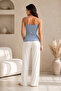 Women's 3-Piece Basic Undershirts with Lace Detail & String Straps - 95% Cotton, Flexible for Daily Use - 4