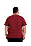 Men's Large Size Burgundy Crew Neck Short Sleeve Overcome T-Shirt 3Xl-4Xl-5Xl-6Xl - 3
