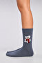 Women's 4-Pack Cotton Teddy Bear Patterned Socks - 3