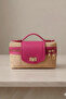 Women's Bag with Straw Detail, Shoulder and Hand Bag