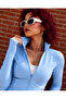Finger-Loop Detailed Slim Fit Street Y2K Crop Cardigan - 2