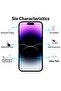 Screen protector compatible with iPhone 14 Pro Max 5G, Tempered Glass, Distinctive High End Protective Film - 2