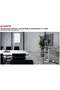 Manual Lifting Height Adjustable Ultra-Large Display TV Stand For Most 60" - 100" Screen Up to 100kg Weight Capacity Material Steel Aluminum Plastic Black - 3