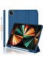Navy Blue Smart Case for iPad Pro 11-Inch (2022/2021) - Trifold Stand with Pencil Holder