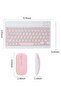 Rechargeable Bluetooth Keyboard and Mouse Combo Ultra-Slim Portable Compact Wireless Mouse Keyboard Set - 3