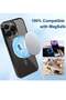 Magnetic Case for iPhone 14 Pro Max [Compatible with MagSafe] Camera Lens Protector Plating Luxury Cover - 5