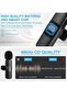 2 PCS Professional Wireless Lavalier Microphone for iPhone iPad only, Cordless Bluetooth Lapel - 3
