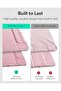 iPad Air 11 Inch Case (M2, 6th/5th/4th Gen) - Slim Trifold Stand with Magnetic Closure, Durable Protection, Supports Pencil Pro & USB-C - Pink - 5