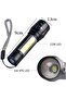 Rechargeable Mini Torch Portable Flashlight | Ultra-Bright Small Handheld Pocket Light with COB Side - 2