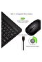 Ultra-Slim Bluetooth Keyboard and Mouse Combo Rechargeable Wireless Set (Black) - 5