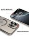 iPhone 16 Pro Magnetic Case with Built-in Camera Lens Protector – MagSafe Compatible, Soft TPU Anti-Scratch Shockproof Slim Clear Cover for Men & Women, Natural Titanium - 3