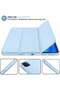 Sky Blue Trifold Smart Case for iPad Pro 11 Inch (2022/2021) – Features Pencil Holder, Soft TPU Back, and Auto Wake/Sleep Function - 4