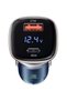 Fast Car Charger 45W Dual Ports Digital LED Display QC 3.0 Universal Phone Car Charger - 3